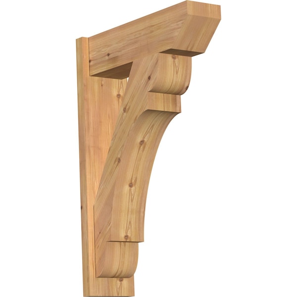 Ekena Millwork Olympic Slat Smooth Outlooker, Western Red Cedar, 7 1/2"W x 24"D x 36"H OUT08X24X36OLY06SWR - main